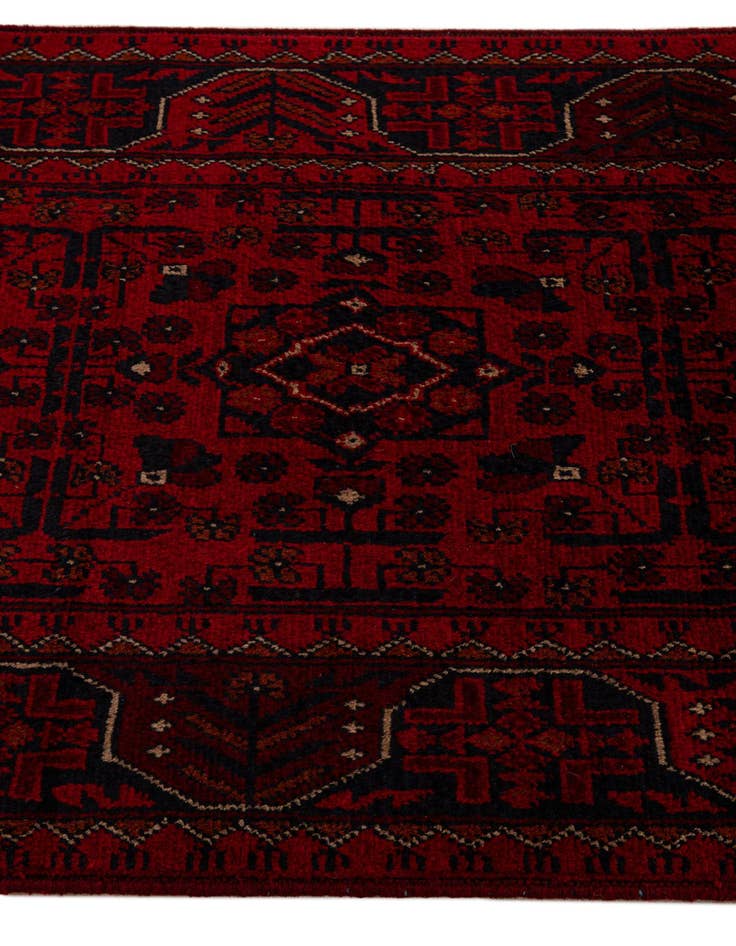 Detail image of  2' 8 x 9' 5  Hand Knotted Khal Mohammadi Wool Runner Rug