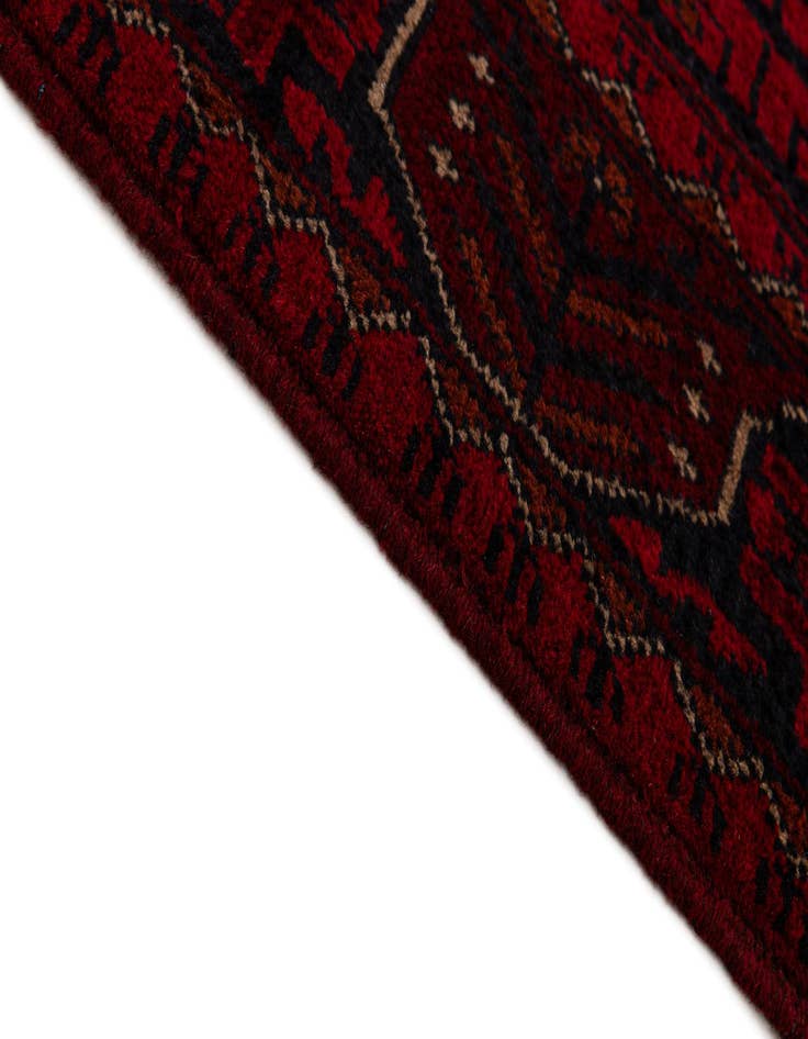 Detail image of  2' 8 x 9' 5  Hand Knotted Khal Mohammadi Wool Runner Rug