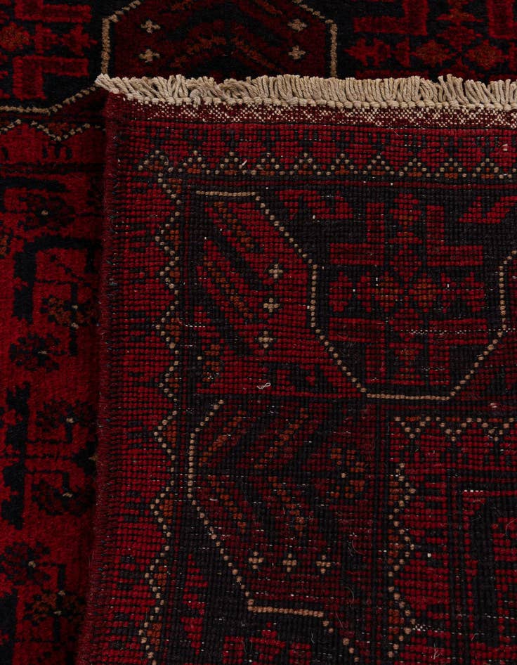 Detail image of  2' 8 x 9' 5  Hand Knotted Khal Mohammadi Wool Runner Rug