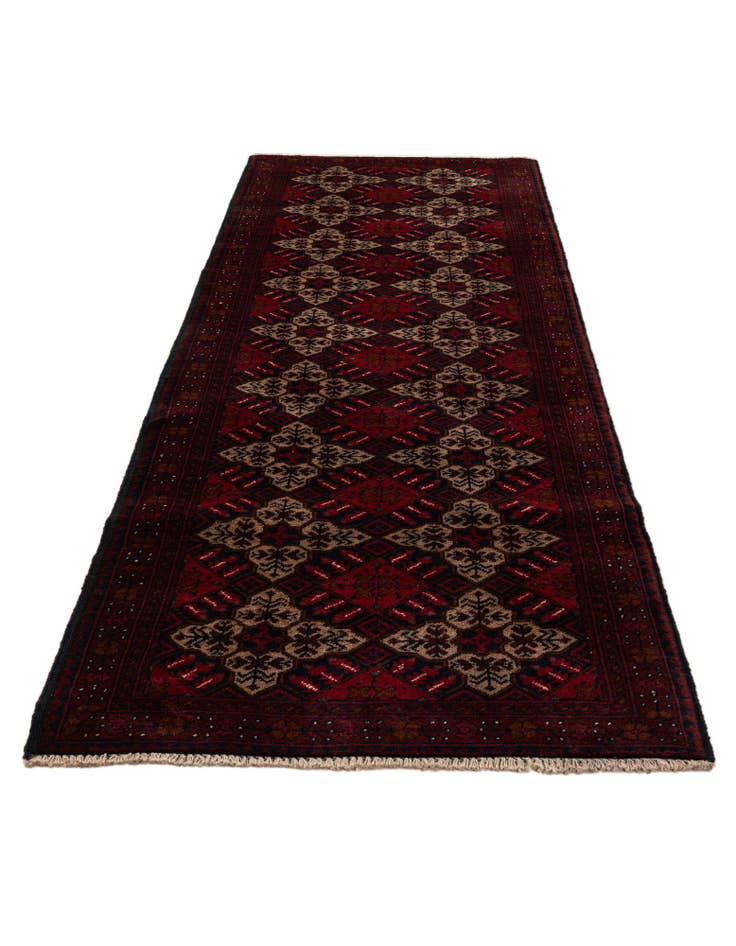 Detail image of  2' 9 x 9' 6  Hand Knotted Khal Mohammadi Wool Runner Rug