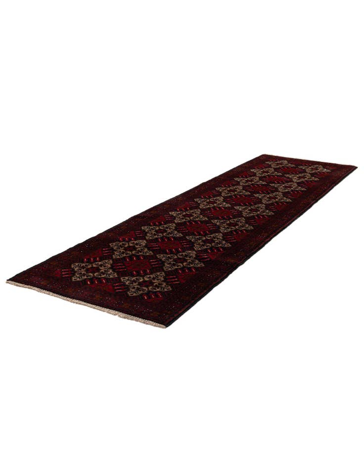 Detail image of  2' 9 x 9' 6  Hand Knotted Khal Mohammadi Wool Runner Rug