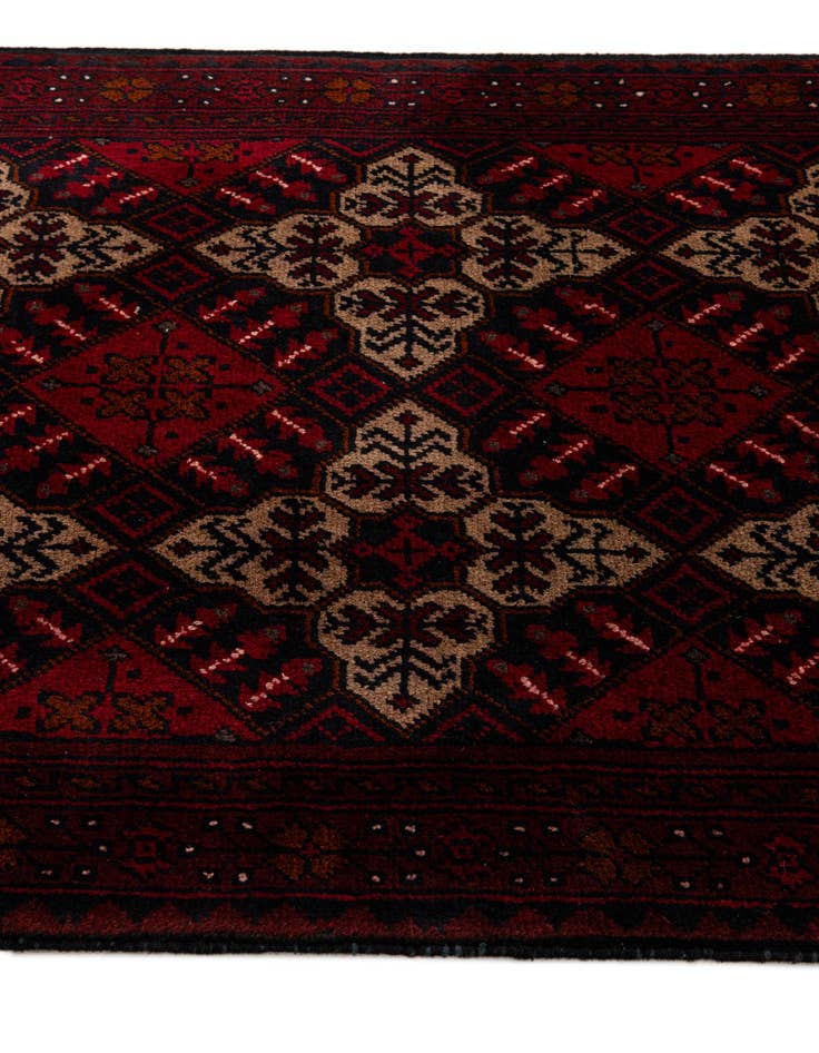Detail image of  2' 9 x 9' 6  Hand Knotted Khal Mohammadi Wool Runner Rug