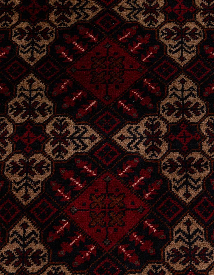 Detail image of  2' 9 x 9' 6  Hand Knotted Khal Mohammadi Wool Runner Rug