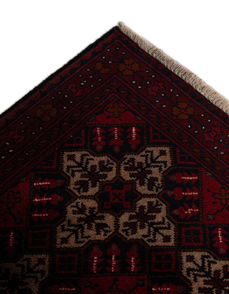 Detail image of  2' 9 x 9' 6  Hand Knotted Khal Mohammadi Wool Runner Rug