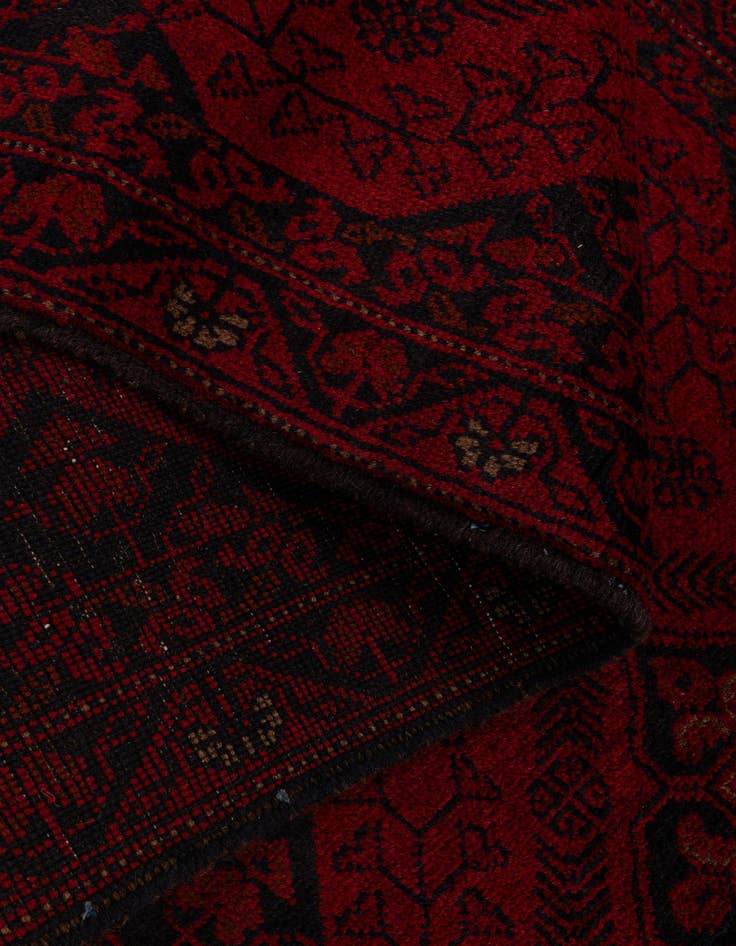 Detail image of  2' 8 x 9' 8  Hand Knotted Khal Mohammadi Wool Runner Rug