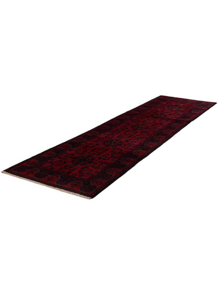 Detail image of  2' 8 x 9' 7  Hand Knotted Khal Mohammadi Wool Runner Rug