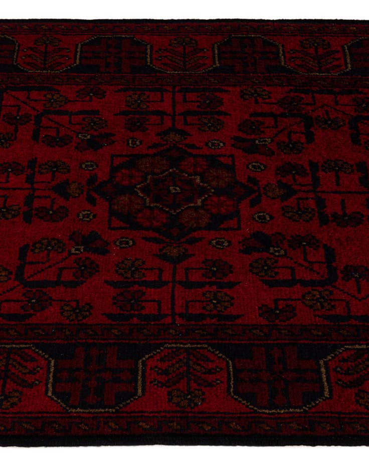 Detail image of  2' 8 x 9' 7  Hand Knotted Khal Mohammadi Wool Runner Rug