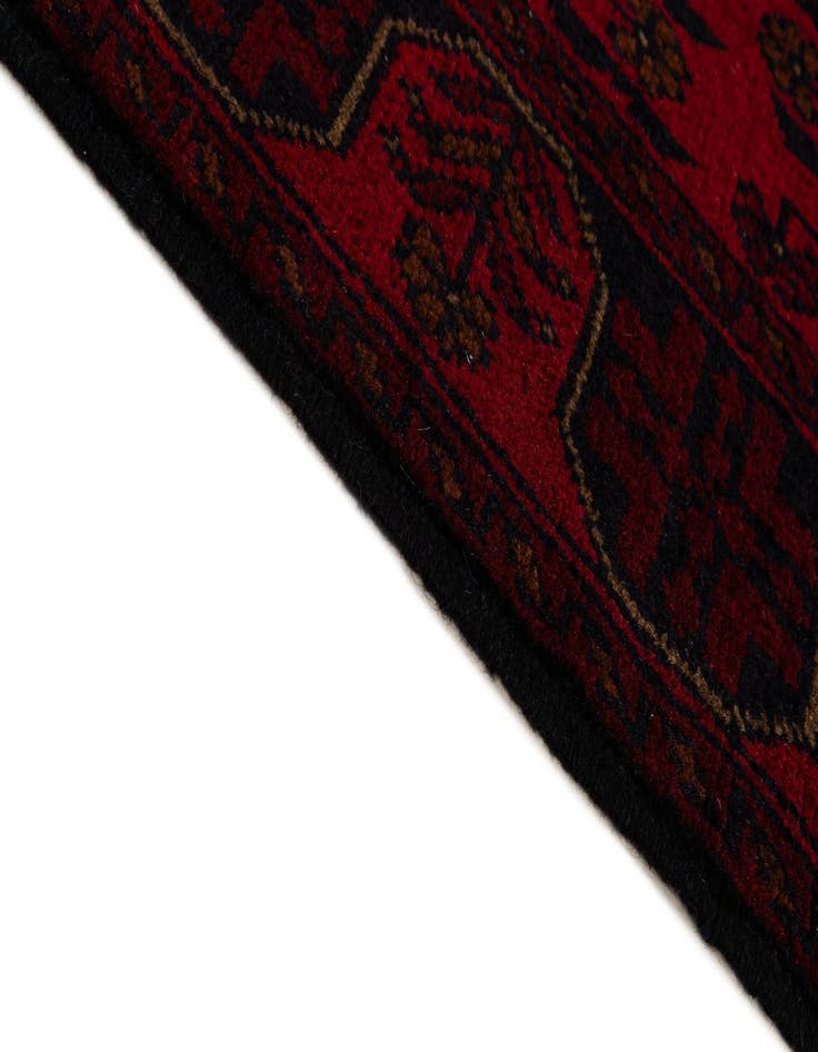 Detail image of  2' 8 x 9' 7  Hand Knotted Khal Mohammadi Wool Runner Rug