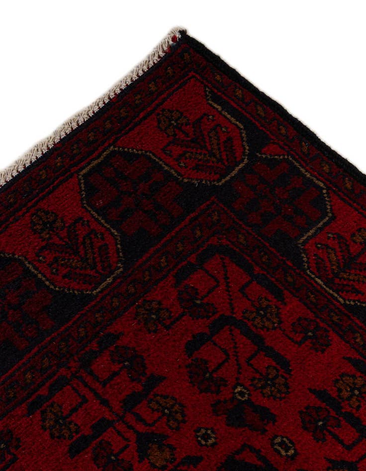 Detail image of  2' 8 x 9' 7  Hand Knotted Khal Mohammadi Wool Runner Rug