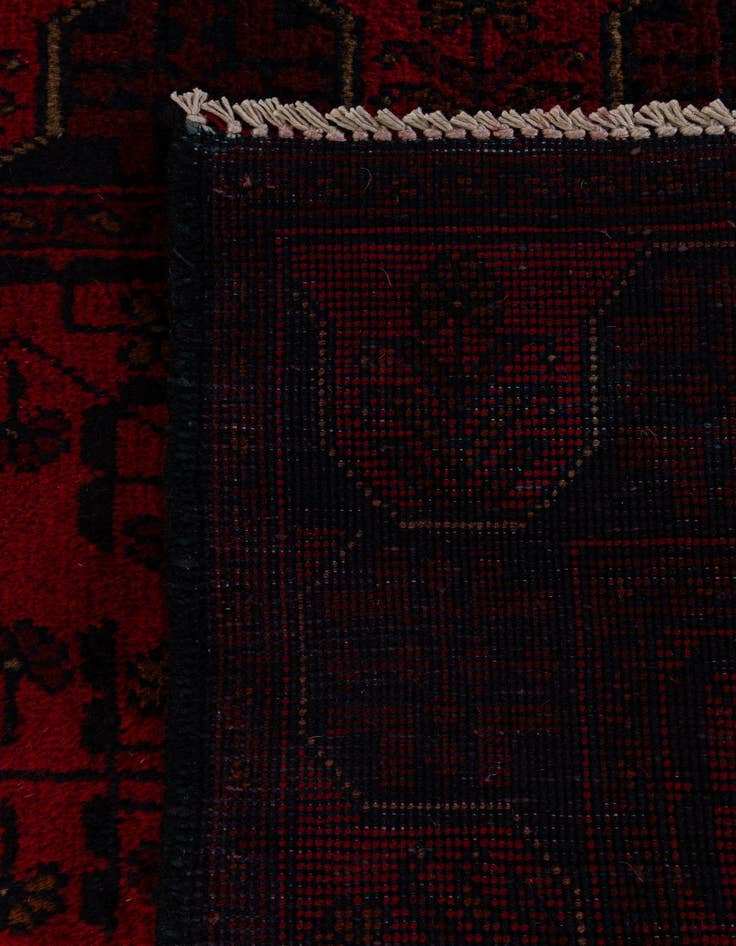Detail image of  2' 8 x 9' 7  Hand Knotted Khal Mohammadi Wool Runner Rug