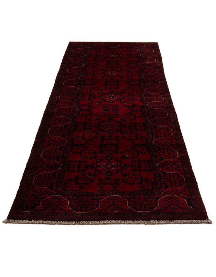 Detail image of  2' 7 x 9' 5  Hand Knotted Khal Mohammadi Wool Runner Rug