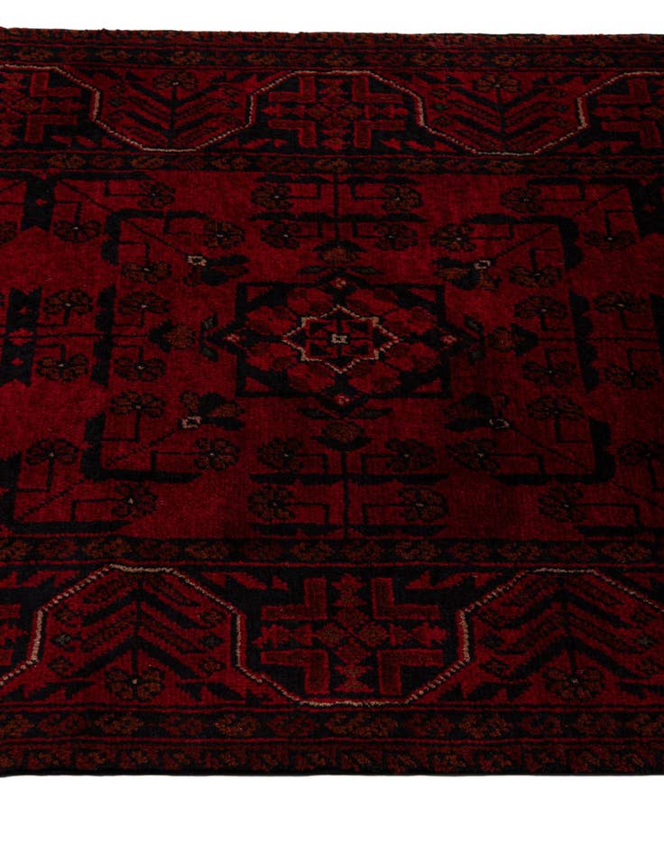 Detail image of  2' 7 x 9' 5  Hand Knotted Khal Mohammadi Wool Runner Rug