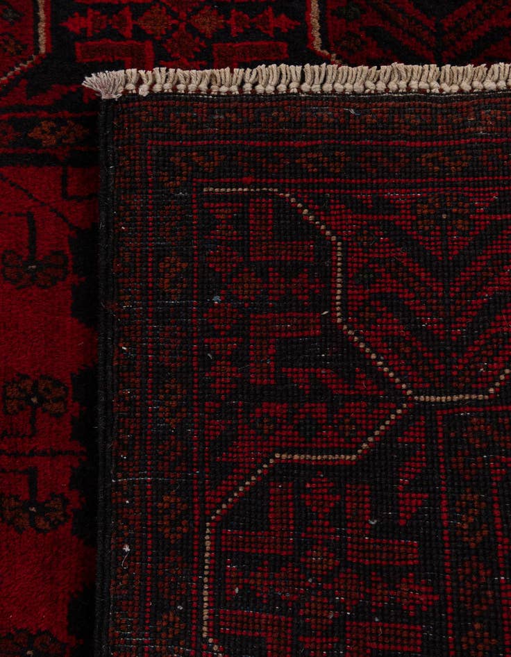 Detail image of  2' 7 x 9' 5  Hand Knotted Khal Mohammadi Wool Runner Rug