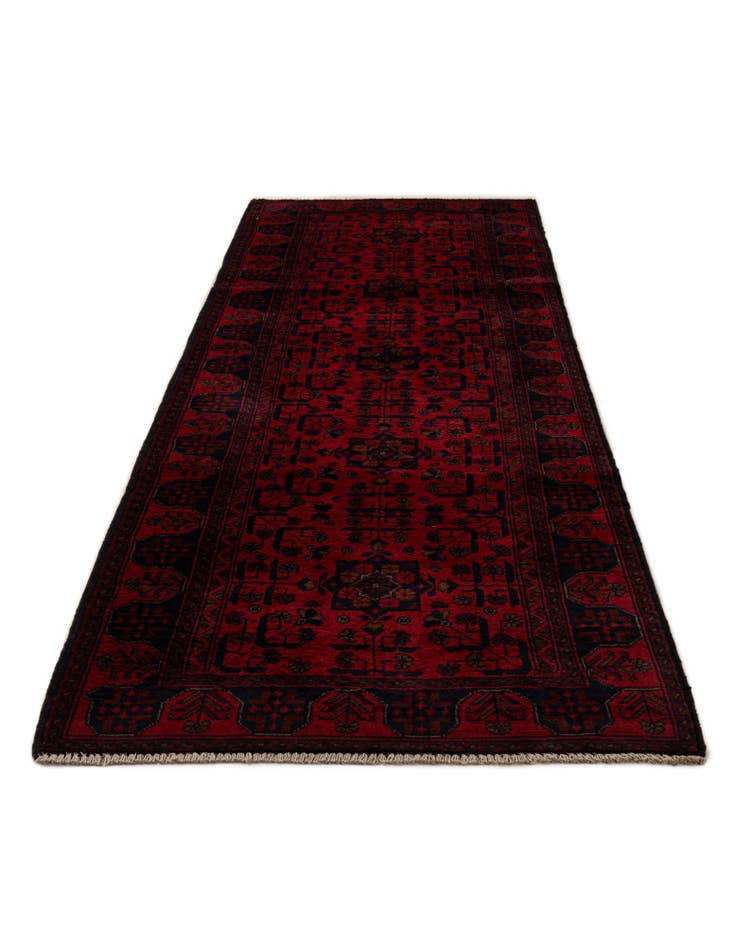 Detail image of  2' 8 x 9' 8  Hand Knotted Khal Mohammadi Wool Runner Rug