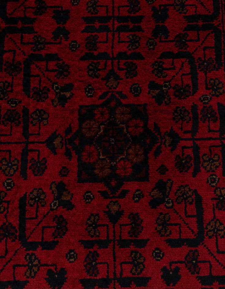 Detail image of  2' 8 x 9' 8  Hand Knotted Khal Mohammadi Wool Runner Rug