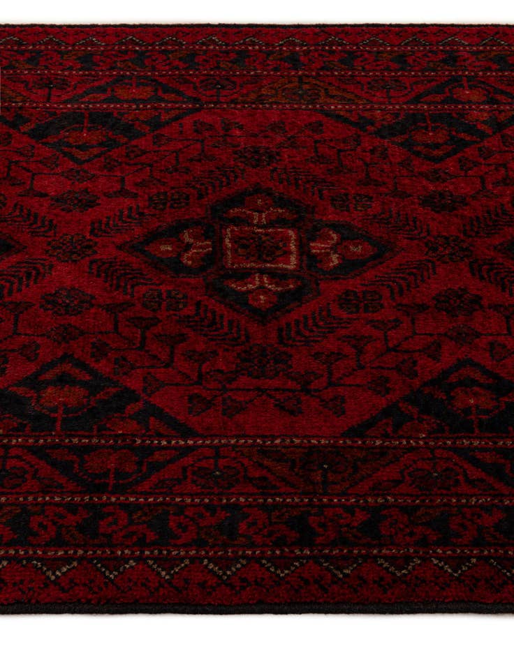 Detail image of  2' 7 x 9' 7  Hand Knotted Khal Mohammadi Wool Runner Rug