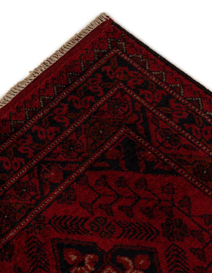 Detail image of  2' 7 x 9' 7  Hand Knotted Khal Mohammadi Wool Runner Rug