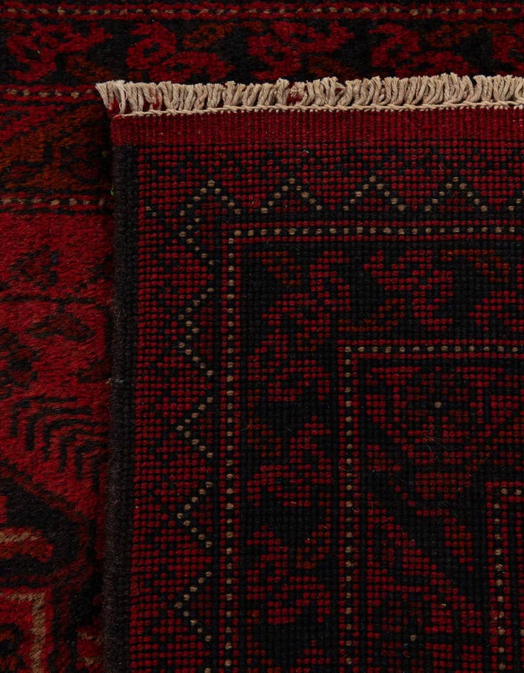 Detail image of  2' 7 x 9' 7  Hand Knotted Khal Mohammadi Wool Runner Rug