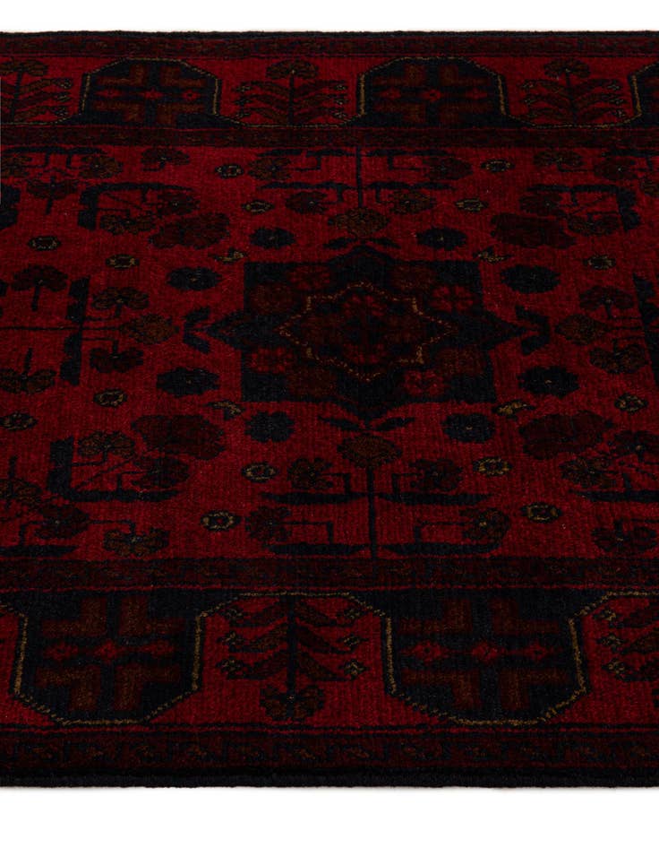 Detail image of  2' 8 x 9' 7  Hand Knotted Khal Mohammadi Wool Runner Rug