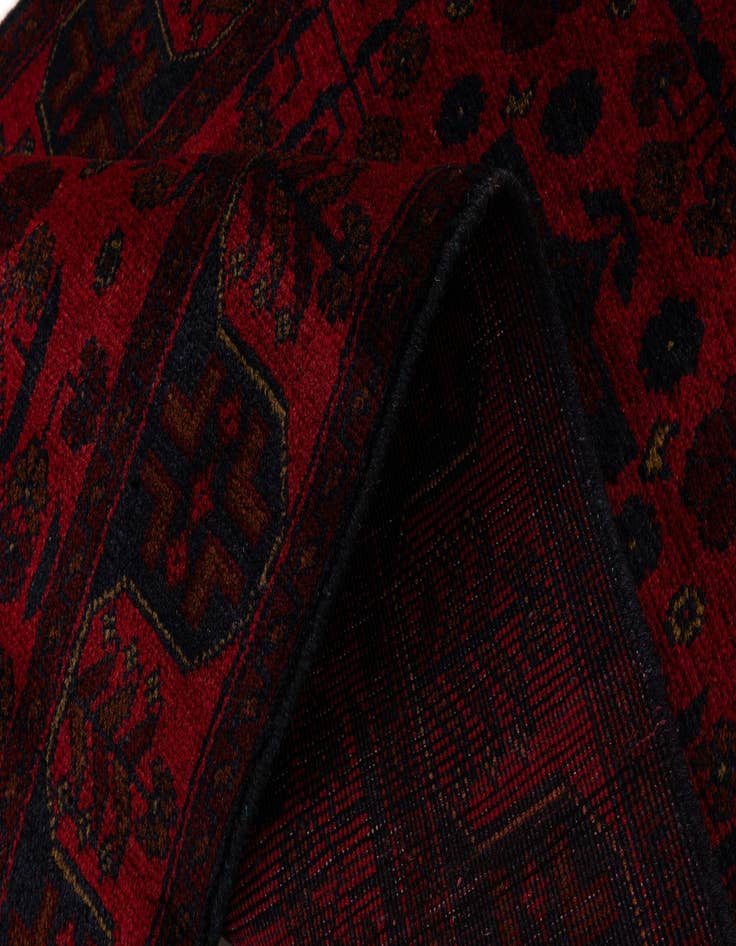 Detail image of  2' 8 x 9' 7  Hand Knotted Khal Mohammadi Wool Runner Rug