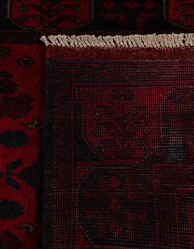 Detail image of  2' 8 x 9' 7  Hand Knotted Khal Mohammadi Wool Runner Rug
