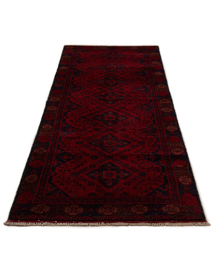 Detail image of  2' 7 x 9' 7  Hand Knotted Khal Mohammadi Wool Runner Rug