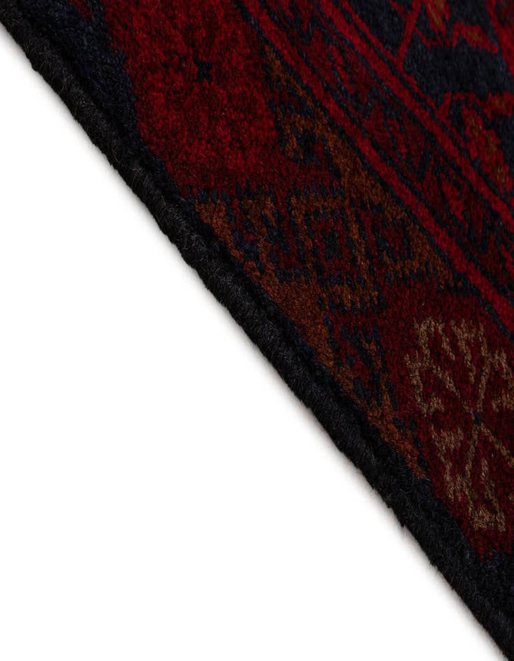 Detail image of  2' 7 x 9' 7  Hand Knotted Khal Mohammadi Wool Runner Rug