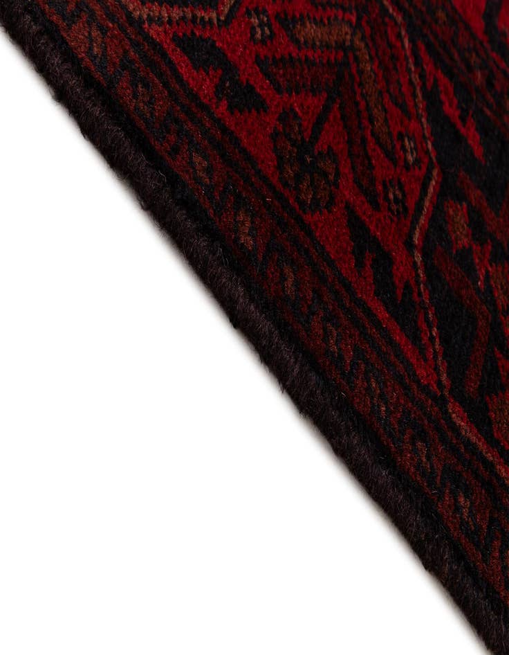 Detail image of  2' 8 x 9' 6  Hand Knotted Khal Mohammadi Wool Runner Rug