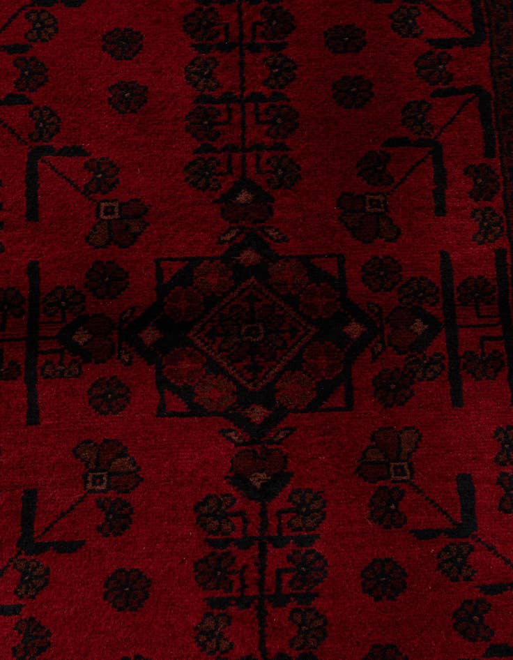 Detail image of  2' 8 x 9' 6  Hand Knotted Khal Mohammadi Wool Runner Rug