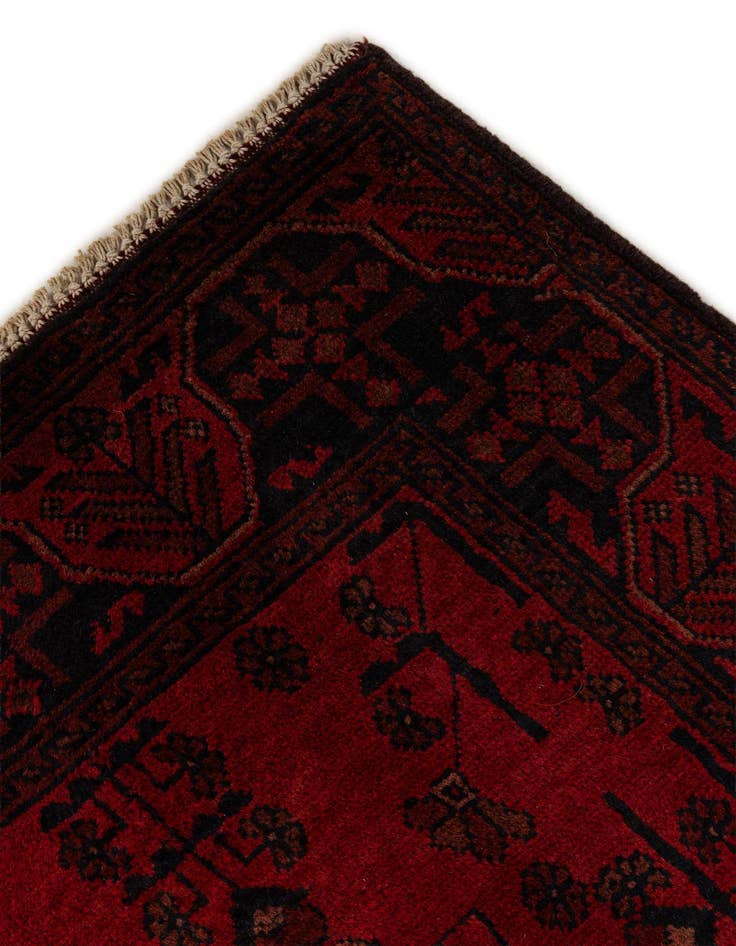 Detail image of  2' 8 x 9' 6  Hand Knotted Khal Mohammadi Wool Runner Rug