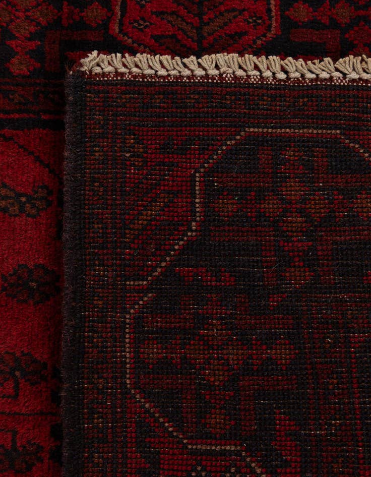 Detail image of  2' 8 x 9' 6  Hand Knotted Khal Mohammadi Wool Runner Rug