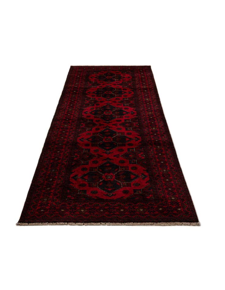 Detail image of  2' 7 x 9' 8  Hand Knotted Khal Mohammadi Wool Runner Rug