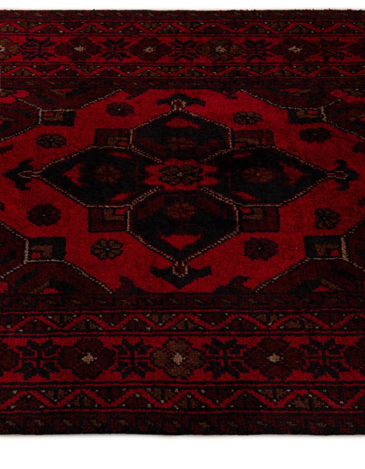 Detail image of  2' 7 x 9' 8  Hand Knotted Khal Mohammadi Wool Runner Rug