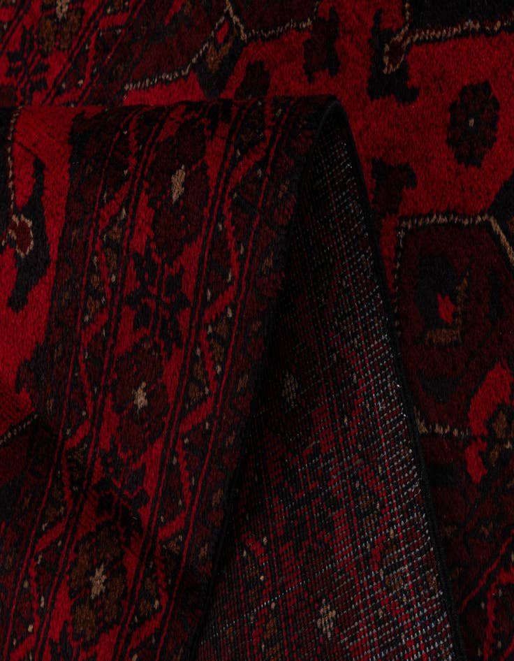 Detail image of  2' 7 x 9' 8  Hand Knotted Khal Mohammadi Wool Runner Rug