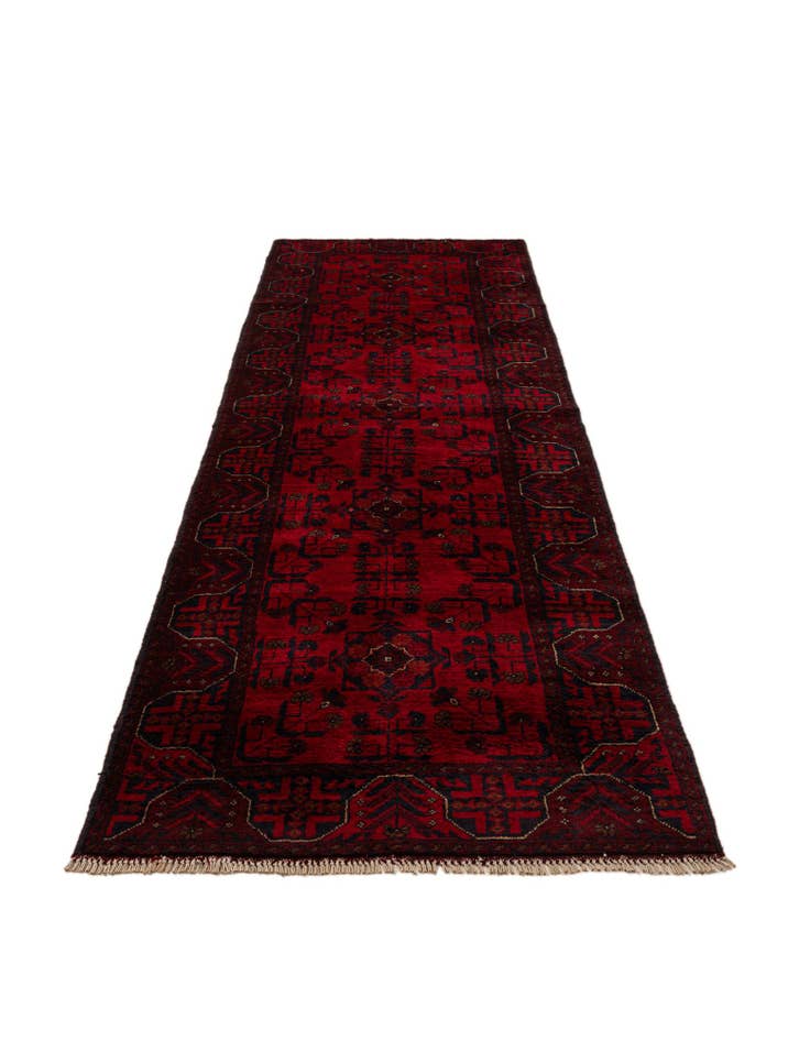 Detail image of  2' 9 x 9' 7  Hand Knotted Khal Mohammadi Wool Runner Rug