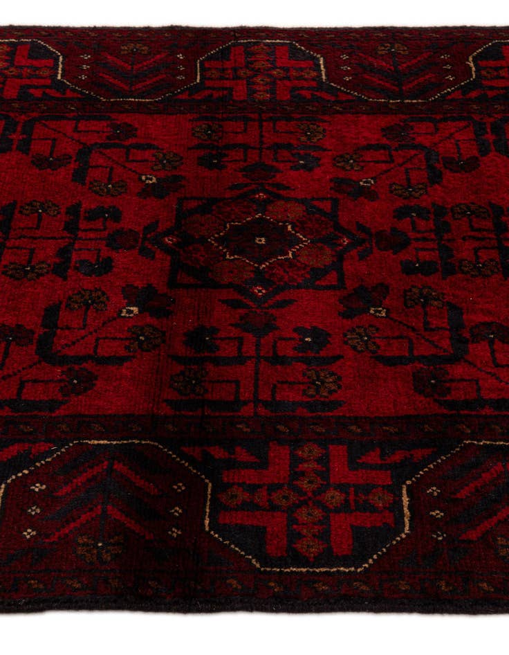 Detail image of  2' 9 x 9' 7  Hand Knotted Khal Mohammadi Wool Runner Rug