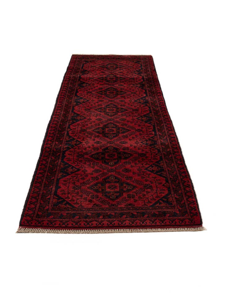 Detail image of  2' 8 x 9' 7  Hand Knotted Khal Mohammadi Wool Runner Rug