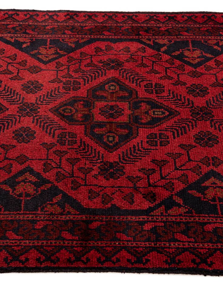 Detail image of  2' 8 x 9' 7  Hand Knotted Khal Mohammadi Wool Runner Rug