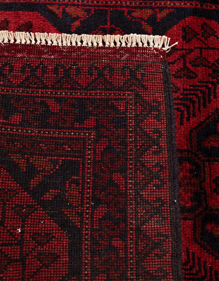 Detail image of  2' 8 x 9' 7  Hand Knotted Khal Mohammadi Wool Runner Rug