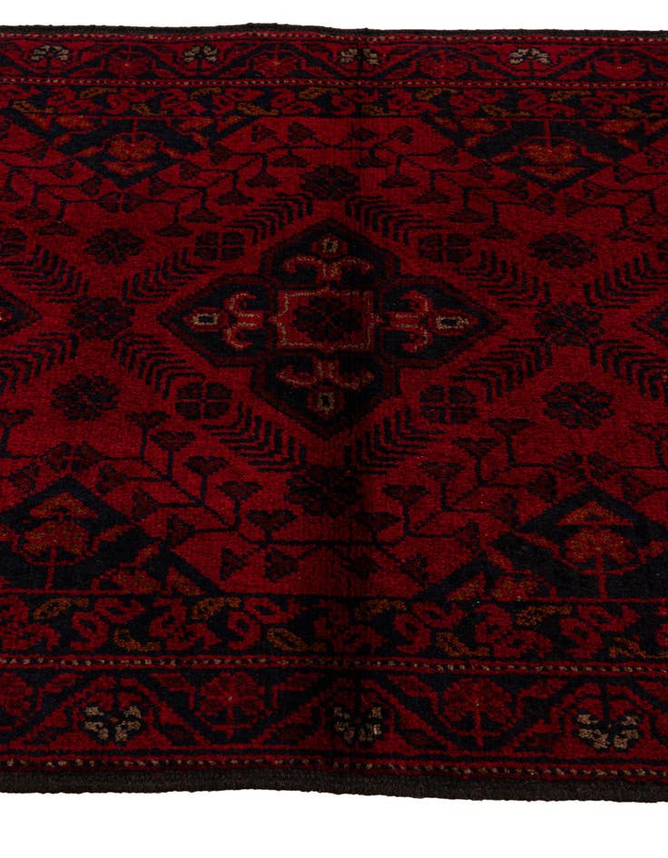 Detail image of  2' 8 x 9' 6  Hand Knotted Khal Mohammadi Wool Runner Rug