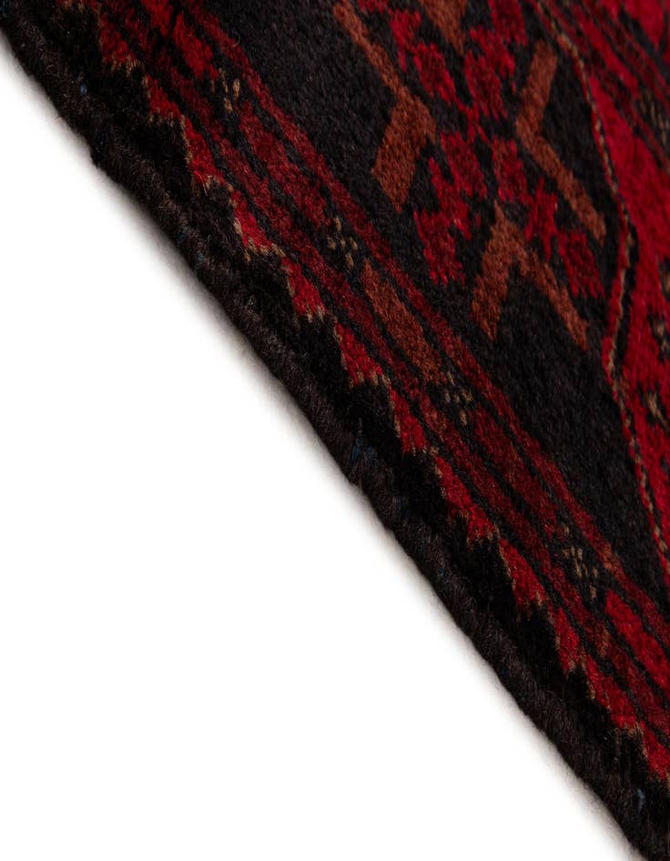 Detail image of  2' 10 x 9' 7  Hand Knotted Khal Mohammadi Wool Runner Rug