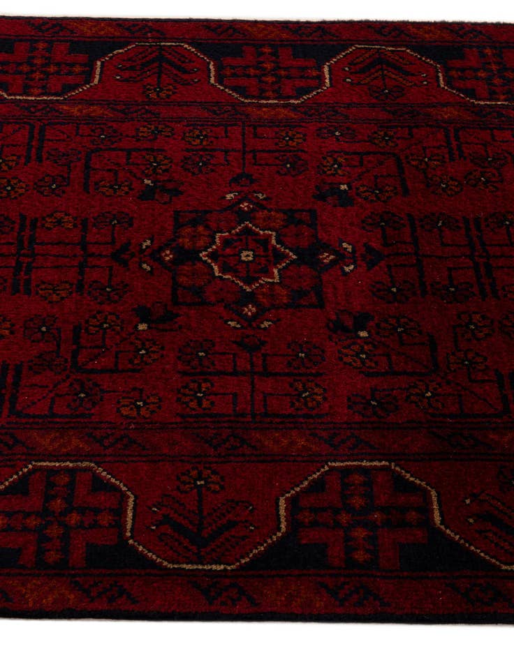 Detail image of  2' 7 x 9' 8  Hand Knotted Khal Mohammadi Wool Runner Rug
