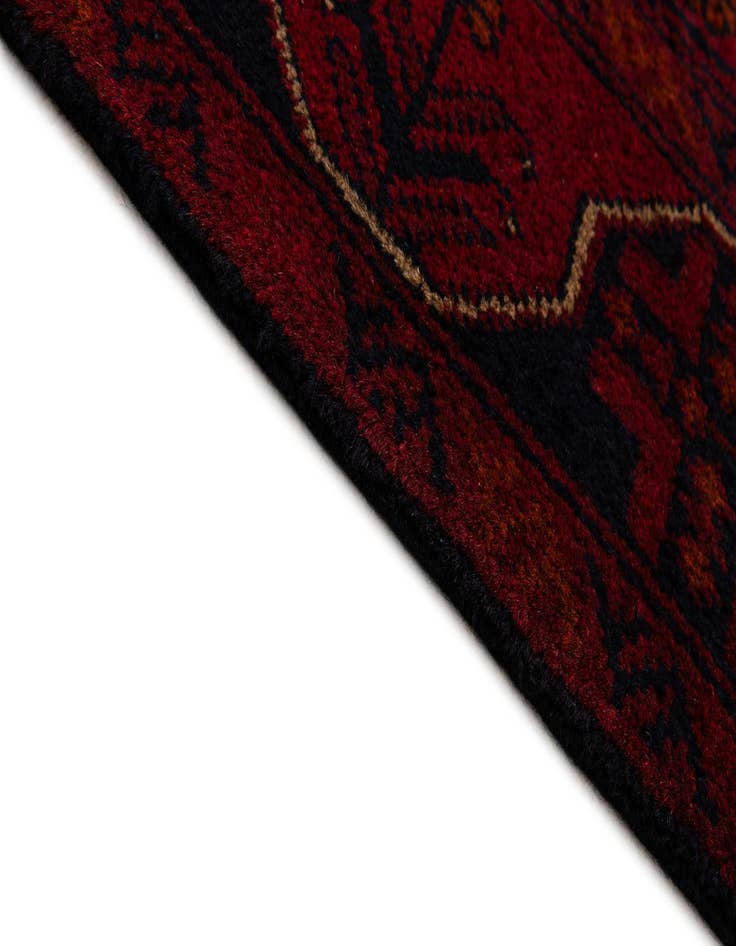 Detail image of  2' 7 x 9' 8  Hand Knotted Khal Mohammadi Wool Runner Rug