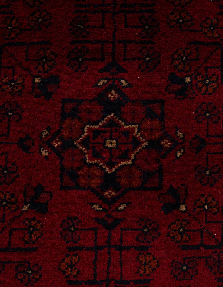 Detail image of  2' 7 x 9' 8  Hand Knotted Khal Mohammadi Wool Runner Rug