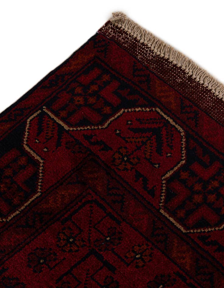 Detail image of  2' 7 x 9' 8  Hand Knotted Khal Mohammadi Wool Runner Rug