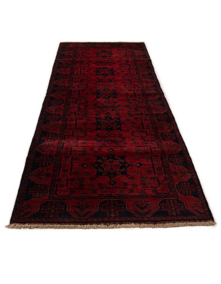 Detail image of  2' 10 x 9' 5  Hand Knotted Khal Mohammadi Wool Runner Rug