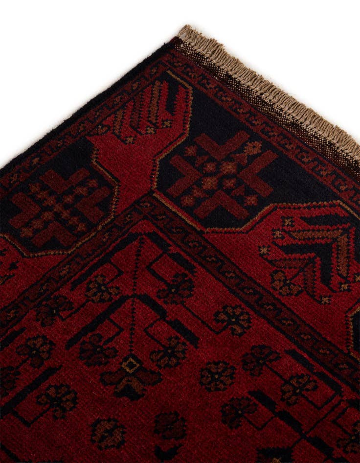 Detail image of  2' 10 x 9' 5  Hand Knotted Khal Mohammadi Wool Runner Rug