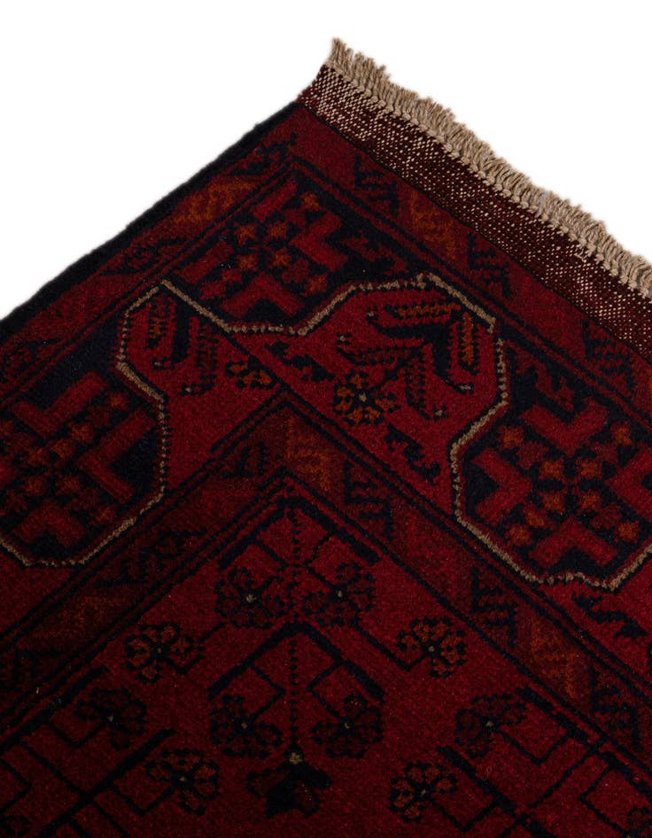 Detail image of  2' 8 x 9' 8  Hand Knotted Khal Mohammadi Wool Runner Rug