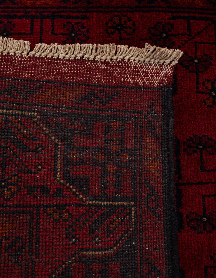 Detail image of  2' 8 x 9' 8  Hand Knotted Khal Mohammadi Wool Runner Rug