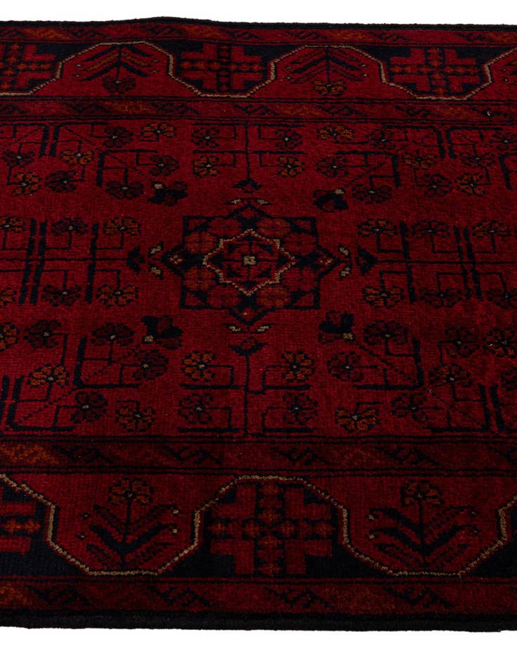Detail image of  2' 8 x 9' 8  Hand Knotted Khal Mohammadi Wool Runner Rug